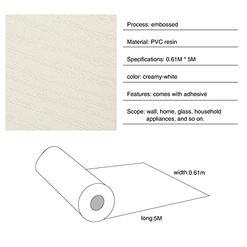 IKINLO 61cm x 5m Carta Adesiva per Mobili Effetto