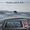 Fish Finders Depth Finders for Boats Wireless Color LCD XF-08 – Smart Portable Sonar Sensor with 164ft Depth Detection, Real-Time Scanning, Temperature Display for Lake, River, Fishing Accessories