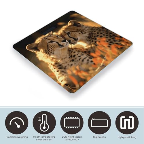 Báscula Digital de Baño Cheetah Love con Pantalla LCD miniatura 3