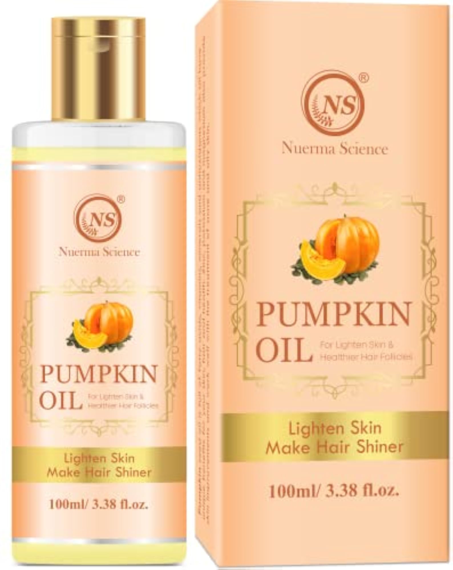 Pumpkin Seed Oil for Skin and Hair Care, 100 ML
