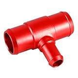 HIMARKLIF Aluminum Engine Coolant Tee Radiator Lower Hose Connector Tee Compatible with Cadillac ATS CTS SRX Blazer Camaro Cobalt GMC Acadia Pontiac G5 G6 Pursuit Saturn Ion Replace#：23333192 Red