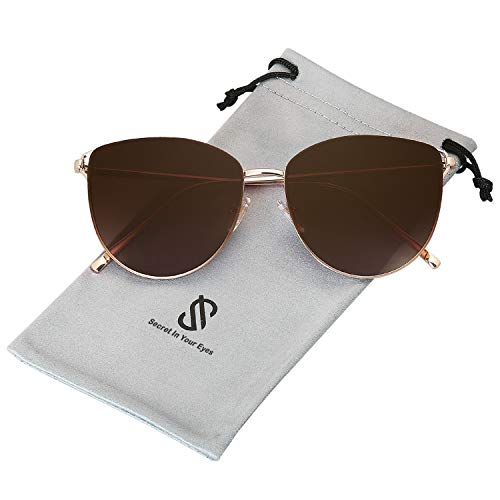 SOJOS Mirrored Flat Lens Fashion Sunglasses for Women SJ10852