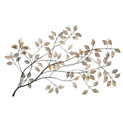 Touch of Class Branches at Sunrise Wall Sculpture Copper - Handcrafted Metal Artwork - Large Hanging Branches Sculptures for Bedroom, Bathroom, Foyer - 48 Inches Wide