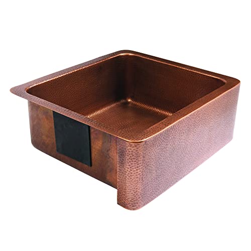 Lange Copper 25" Single Bowl Farmhouse Apron Kitchen Sink #TOP5