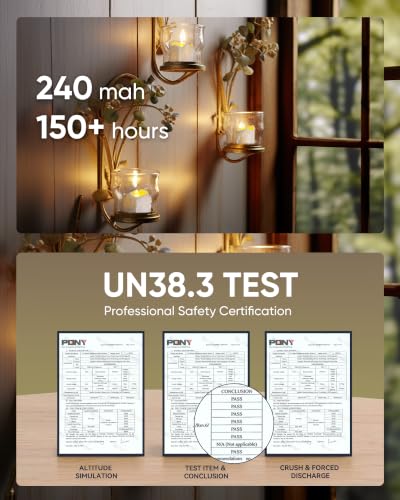 Image of Homemory 24-Pack Battery Tea Lights with Timer Built in, Auto-On 6H Daily