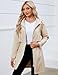 Bloggerlove Womens Rain Jacket Waterproof Active Outdoor Trench Raincoat with Hood Lightweight Windbreaker