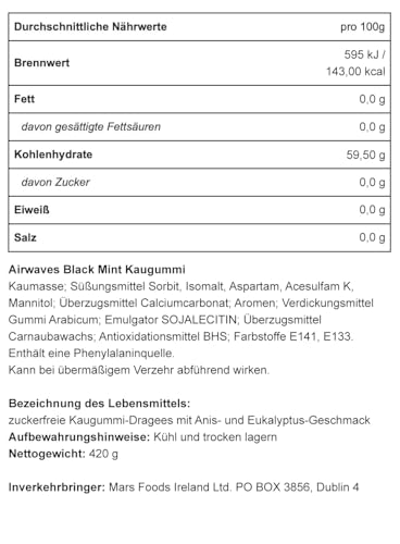 Wrigley Airwaves Black Mint, 30er Pack – Ansicht 4
