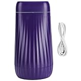 USB Ultrasonic Double Nozzle Air Humidifier Colorful Light Adjustable Humidifier 1000ml (Purple)