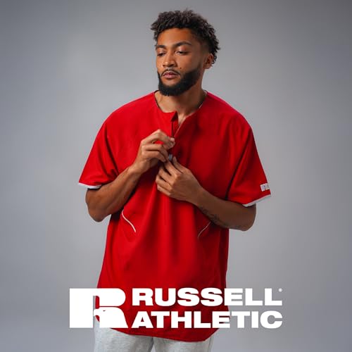Russell Athletic Men's Short Sleeve Pullover Cage Jacket - Lightweight Sports Outerwear2
