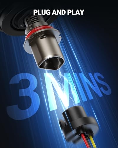 Image of SEALIGHT 9007 LED Light Bulb, 50,000LM 1000% Brighter HB5 LED Bulbs, Real Mini Size 6500K Cool White IP68 Waterproof, Plug and Play, Pack of 2