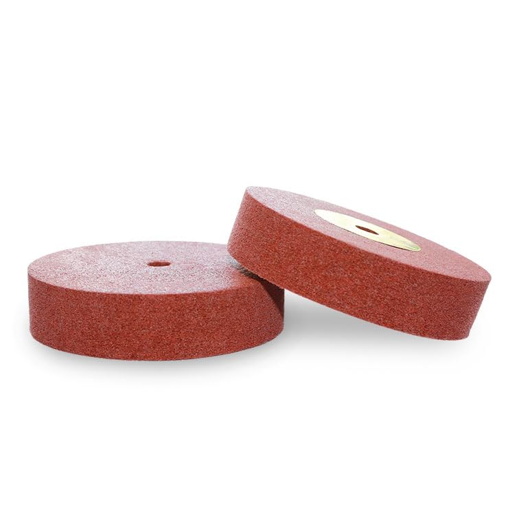 Lekshika Non-Woven U1 Abrasive Polishing Wheel β 150mm x 25mm | Fine Grit Maroon Grinding & Finishing Wheel for Metal, Wood, Stainless Steel (2) 1