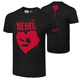 WWE Authentic Wear Johnny Gargano Rebel T-Shirt Black Large