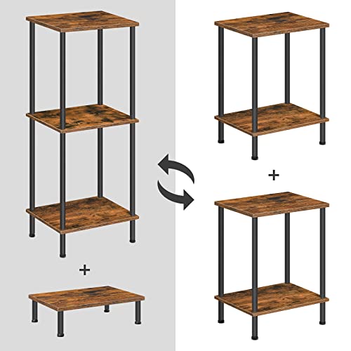 HOOBRO-End-Tables-Set-of-2-Small-Side-Table-Nightstand-with-2-Layer-Storage-Shelves-Sofa-Table-for-Small-Spaces-Living-Room-Bedroom-Stable-Frame-Easy-Assembly-Rustic-Brown-BF09BZP201
