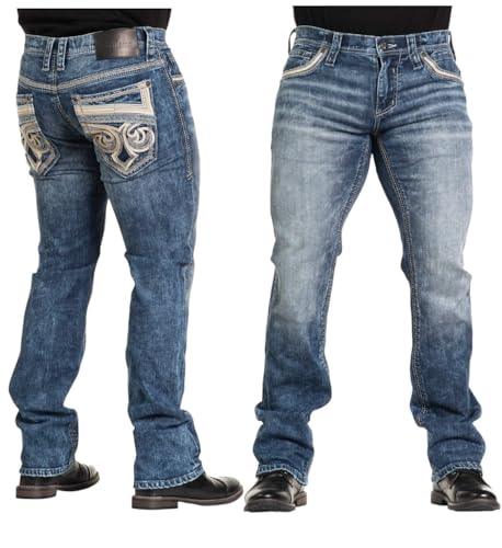 Affliction Men's Denim Jean Ace Seaman Inseam 34