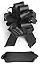 10 Black Pull 5.5" Diameter Bow 20 Loops Gift Wrapping Wrap Ribbon Instant Bows