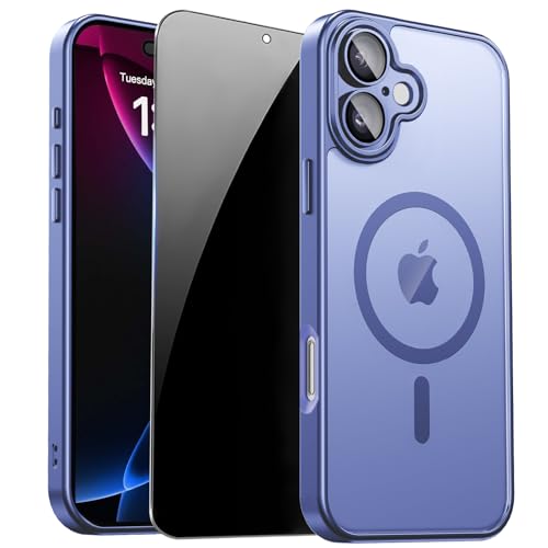 Image of for iPhone 17 Case with Privacy Screen Protector, Light Blue