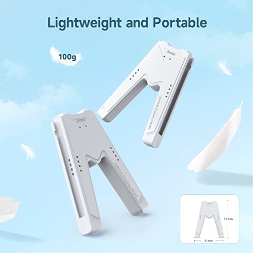 JINGDU Joy-con Soporte de manija de Carga para Nintendo Switch, Agarre Cómodo para Juegos en Forma de V con Función de Indicadores de Carga, Blanco - imagen 5