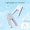 JINGDU Switch Joy-Con Charging Grip Compatible with Nintendo Switch & OLED Model, Play While Charging, Portable V-Shaped Switch Joy-Con Controller Charger with Indicators, White