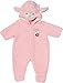 Produktbild Zapf Creation 703588 Baby Annabell Deluxe Schaf Overall 43 cm, Baby Annabell Kleidung 43 cm, Puppenoverall mit Kapuze, Schäfchen Ohren und Schwänzchen, rosa.