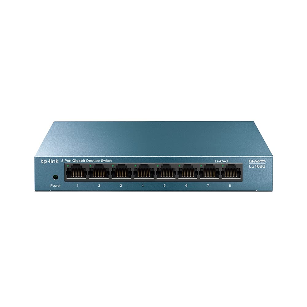 TP-Link LS108G Switch 8 Puertos Gigabit Ethernet con Carcasa Metálica