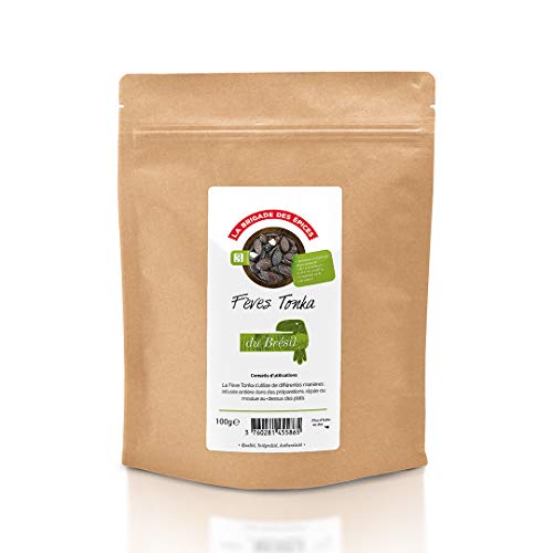 Fèves Tonka entières du Brésil - 100g - La Brigade des épices - 100% Naturelles - Récoltée dans la Forêt Amazonienne - Arômes complexes entre la Vanille, Amande & caramel Cover