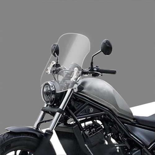 SPEEDBUNP ���u��250 REBEL CM300 1100 CMX 1100 rebel 250 CMX500�K�p �t�����g�E�C���h�V�[���h�y�_���̉����ɂ��t�����g�E�C���h�V�[���h�̍������� (transparent, 40cm) [���s�A���i]