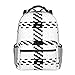Produktbild BYETWIK Schulrucksack Schultaschen Mädchen Jungen Teenager Rucksack, Flanell Bauholz Hipster Tartan Schultasche Schulrucksäcke Backpack für Damen Herren Geeignet