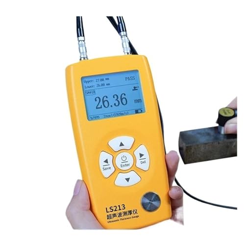 Ultrasonic Thickness Gauge Plastic Multi-Probe Easy Operation Provide Sound Velocity Measuring Conventional Workpieces for Mechanical Parts(Standard Probe,LS213) miniatura 1