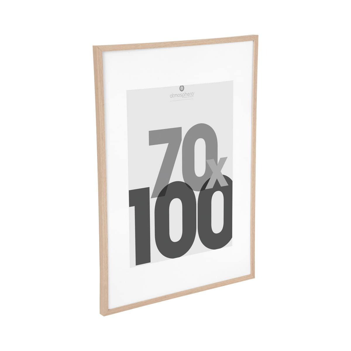 Cadre Photo Bois Naturel pour Photo 70 x 100 cm - Atmosphera