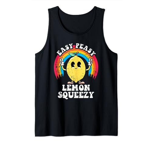 Easy Peasy Limonada Squeezy Ceo Funny Lemon Limonada Camiseta sin Mangas