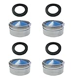 4Pcs Faucet Sink Aerator，22mm Water Tap Filter Diffuser, Water Tap Filter Diffuser Replacement Part of Areator with Gasket for Kitchen Sink, Bathroom Faucet（Blue