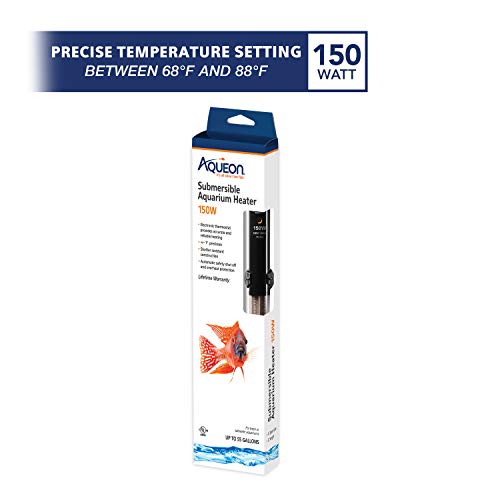 Image of Aqueon Submersible Aquarium Heater, 150 W, Up to 20 Gallons