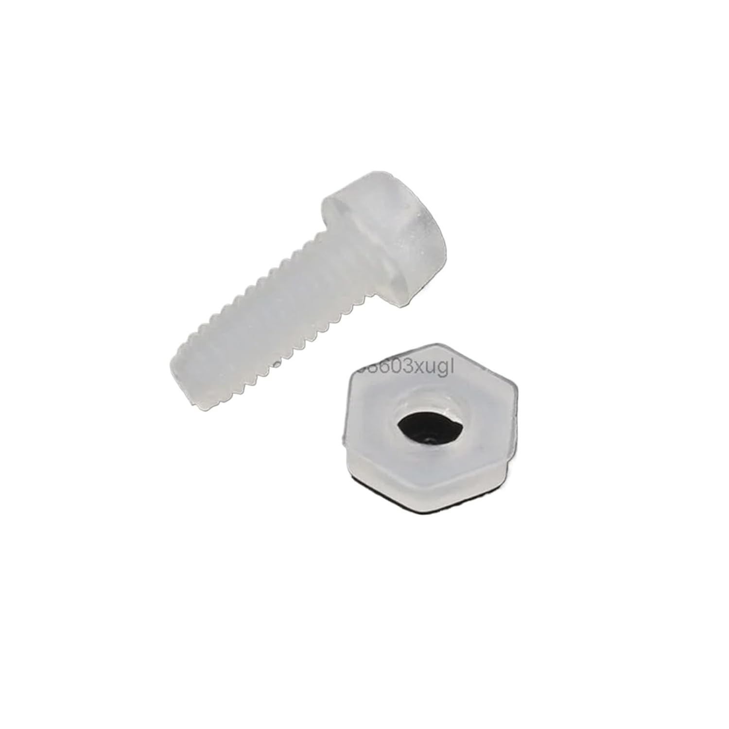 Secure 800pcs M2 .5 M3 M4 Black/White Hex Nylon Standoff Spacer Column Flat Head Plastic Spacing Screws Nuts(White,200PCS-M2 Mix)