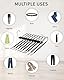 2 Stück 9 In 1 Edelstahl Faltbare Hosenkleiderbügel, Hosenbügel Kleiderbügel Platzsparend, Mehrfach Kleiderbügel, Mehrfach Hosenbügel mit Rutschschutz, für Hosen, Schals, Jeans, Kleidung, Handtücher