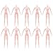 Artibetter 10 Pezzi Articolazioni Mobili Corpo della Bambola Bambola Nuda Corpo Femminile 16 Articolazioni Mobili Giocattoli Figura Senza Testa Figura del Corpo della Bambola per Accessori