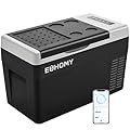 EUHOMY 12 Volt Refrigerator, 26QT(25L) Compressor Electric Cooler APP Control, Portable Refrigerator -4?~68?, Car Fridge 12/24V DC 110-240V AC, Portable Freezer for Camping, Travel, Boat