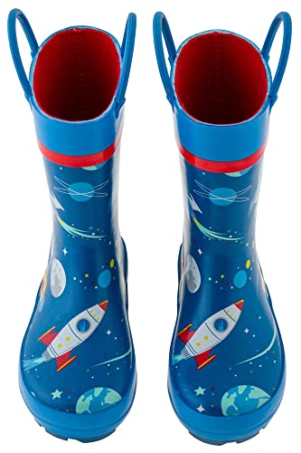Image of Stephen Joseph Unisex Child Boots Raincoat, Blue, 9 US