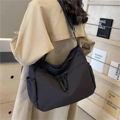 Casual Nylon Hobos Crossbody Bags Solid Zipper Women's Bags Fashion High Capacity Solid Color Single Shoulder Bag3