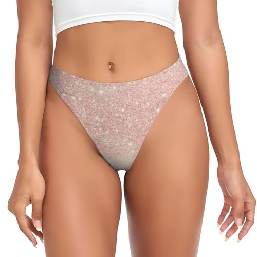 BLWSLC Ropa interior de mujer con estampado de papel pintado de color oro rosa, adecuada para combinar con leggings y pantalones cortos de yoga, Negro, XXL
