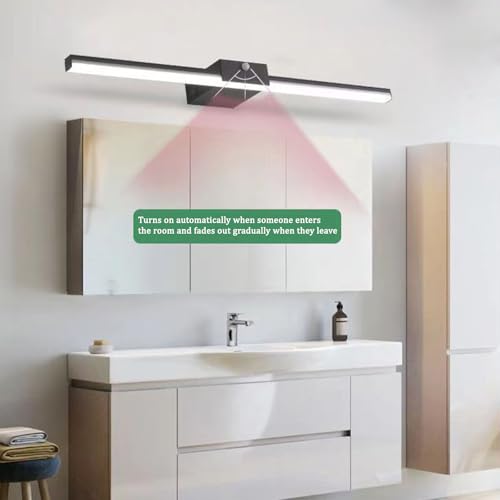 Lámpara de espejo baño LED para evitar deslumbramientos con sensor automático luz cálida 2
