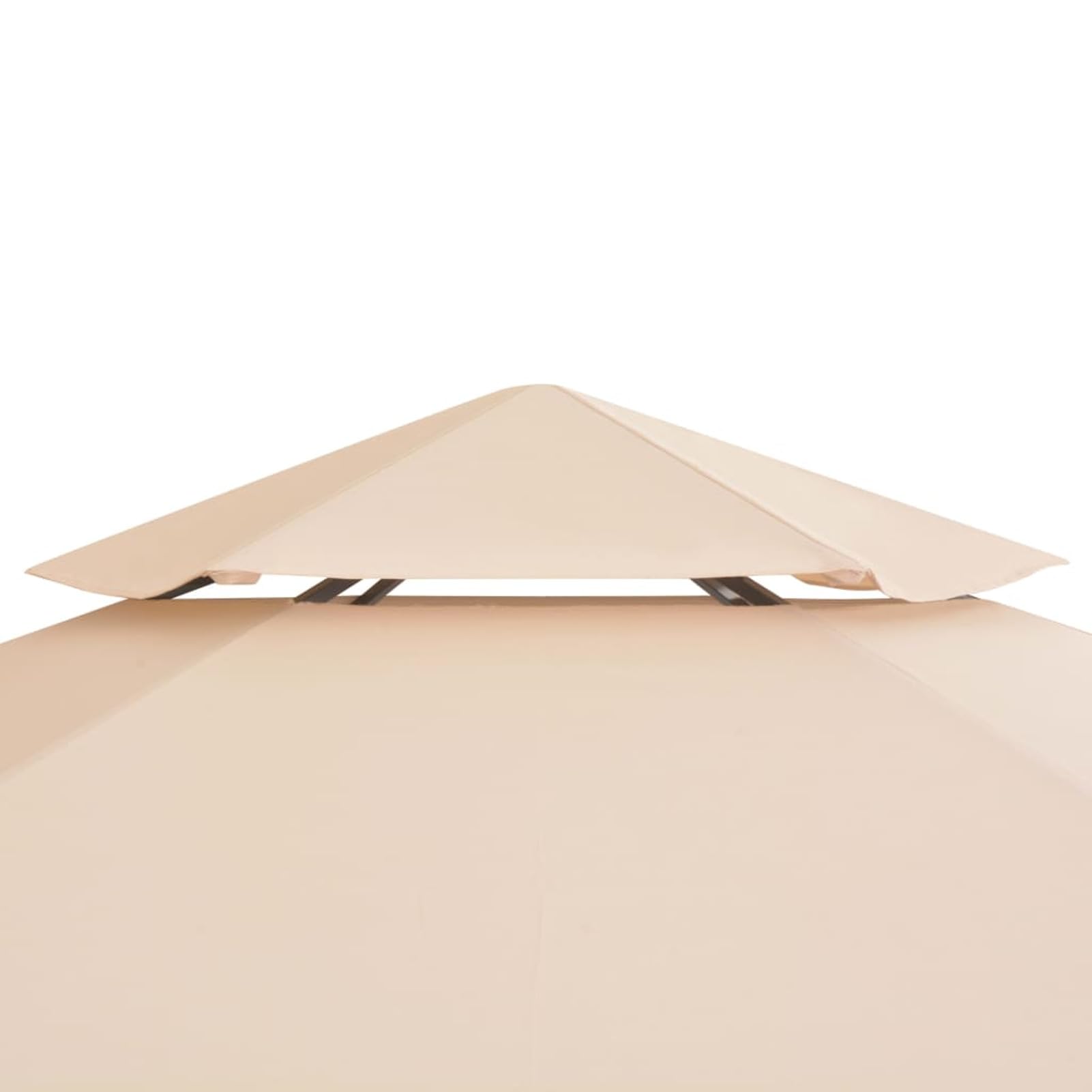 Gartenpavillon Partyzelt, Party Deko, Festzelt, Pavillon, Garden Decoration, Canopy Tent, Lagerzelt, Gartenpavillon, Hexagonal Beige 323x265 cm