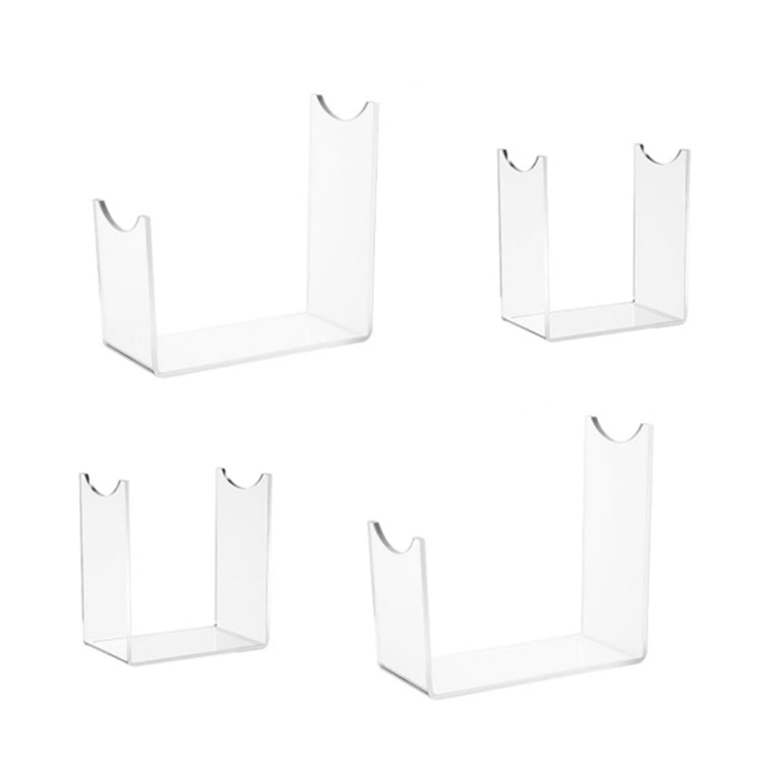 Kalttoy Contemporary Acrylic Rack Set of 4/8 Elegant Deer Horn Styles Decoration Shelf for Living Room Bedroom Deer Skull Mount