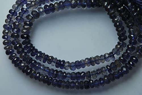Iolite bleue AAA facettée LKBEADS résout le manque d'éclat de vos perles de 6-7mm