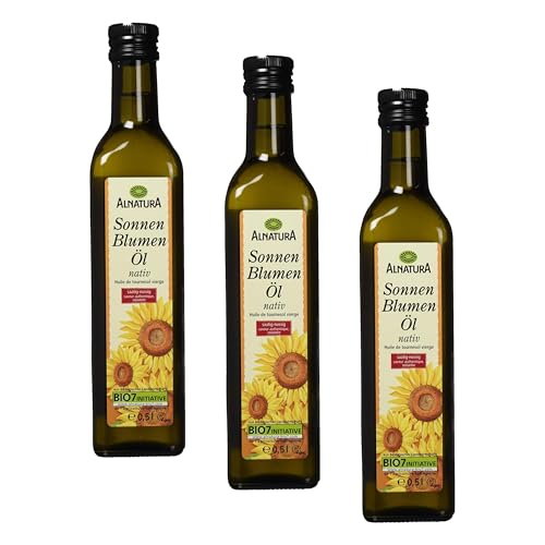 Alnatura Bio Sonnenblumenöl, 3er Pack (1 x 500 ml)