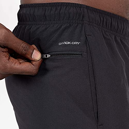 Layer 8 Men’s Shorts Two Pack All Purpose 7 And 9 Inch Woven Stretch Athletic Training Shorts With Pockets And Zip Pocket (Large Black/Navy 7 Inch 2 Pack) #TOP7