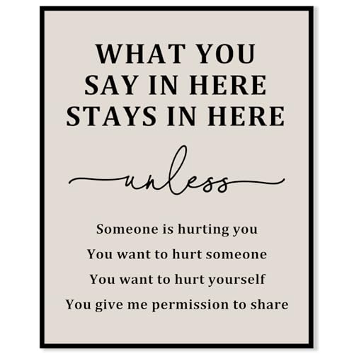 What You Say In Here Stays In Here Art Print,
