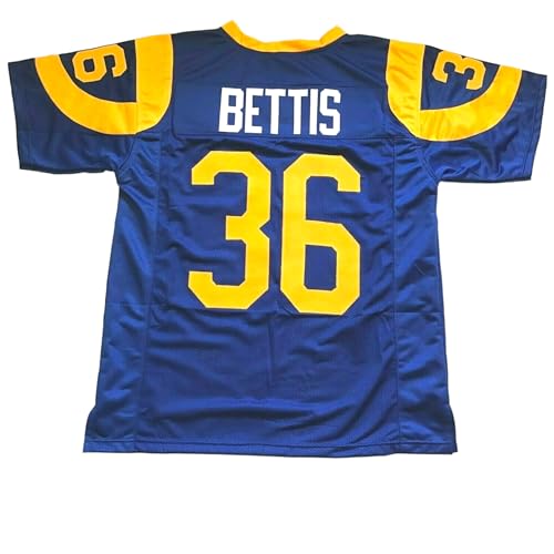 Jerome Bettis Blue Jersey Stitched Custom Football New No Brand/Logos (US, Alpha, X-Large, Regular, Regular, Blue)