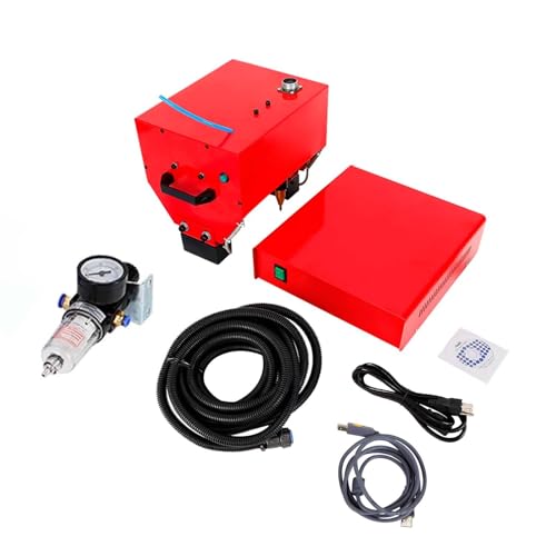 Machine De Marquage Matriciel Pneumatique Portable À Main, Graveur Sur Métal, Profondeur De Marquage Réglable 0.01-1mm, Usage Automobile Pour Code VIN, Numéro De Châssis marquer acier(Type C)