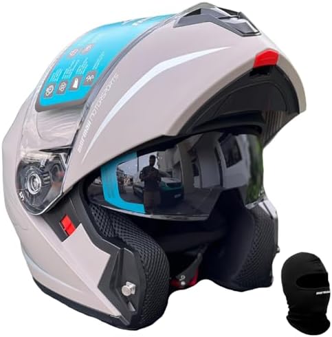 Capacete Cinza Titanium Fosco V1 Mormaii Moto Articulado Intercom...
