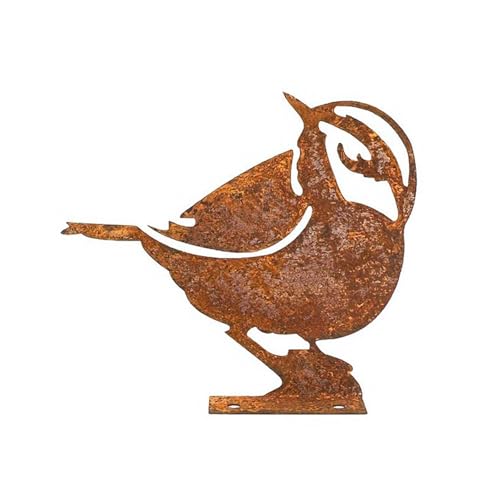 Figuras de pájaros con efecto de oxidación y estilo rústico de granja 6